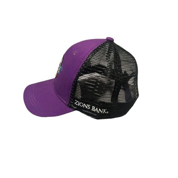 Utah Jazz Hat Cap Snapback Purple Black Embroidered NBA NEW Adjustable - Picture 3 of 6